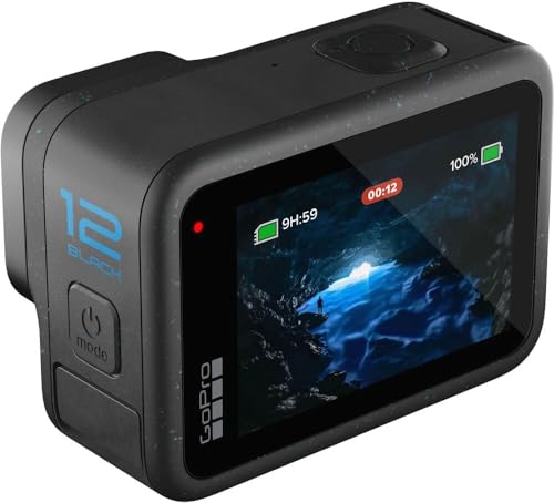 GoPro HERO12 Black 5.3K Action Camera Bundle with 128GB Card and 50 Accessories
