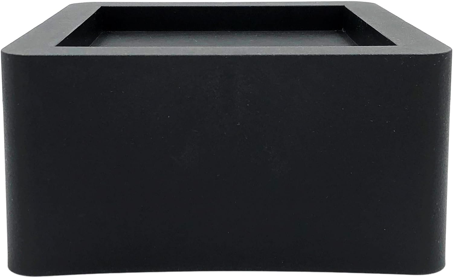 DuraCasa 3 Inch Bed Risers - Fits Huge 5.5 Inch Bed or Furniture Post, Creates an Additional 3 Inches of Height or Storage! Heavy-Duty Table, Chair, Desk or Sofa Riser (4, 3 Inch Black)