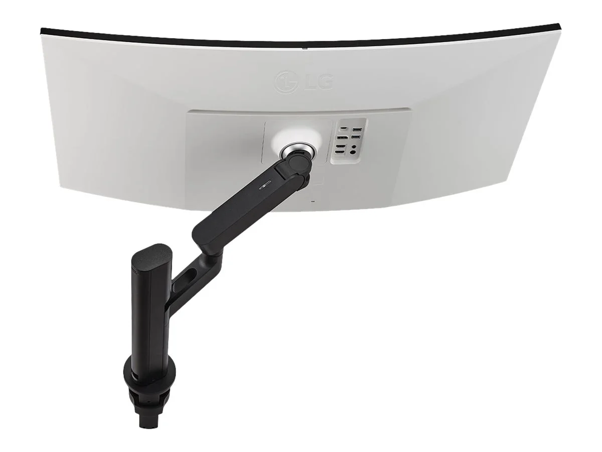 LG UltraWide 38BQ88C-W - LCD monitor - curved - 37.5" - 3840 x 1600 UWQHD+ @ 75 Hz - IPS - 300 cd/m������ - 1000:1 - HDR10 - 5 ms - 2xHDMI, DisplayPort, USB-C - speakers - black, white (back)
