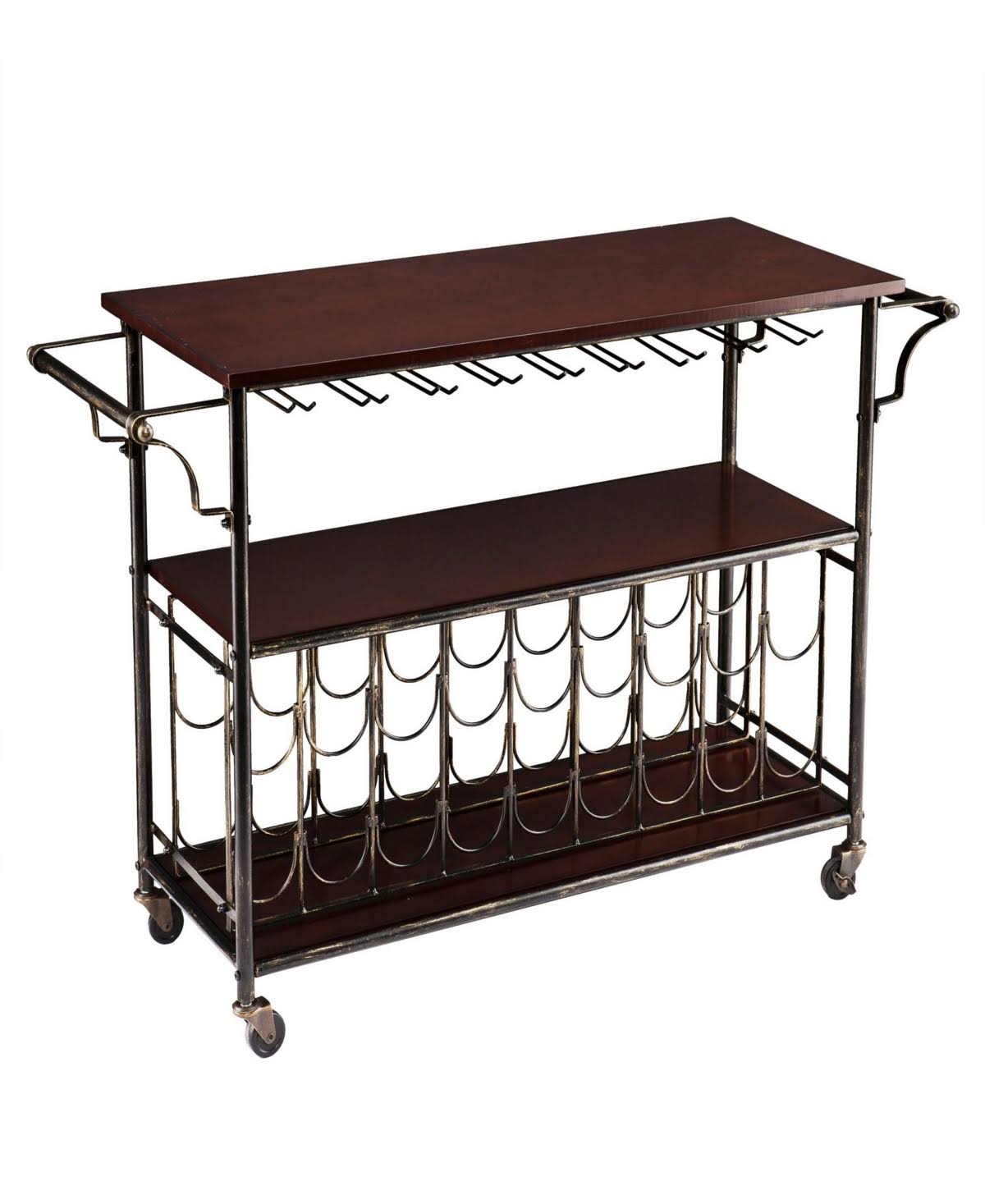 Southern Enterprises Asbury Wine-bar Cart - Black