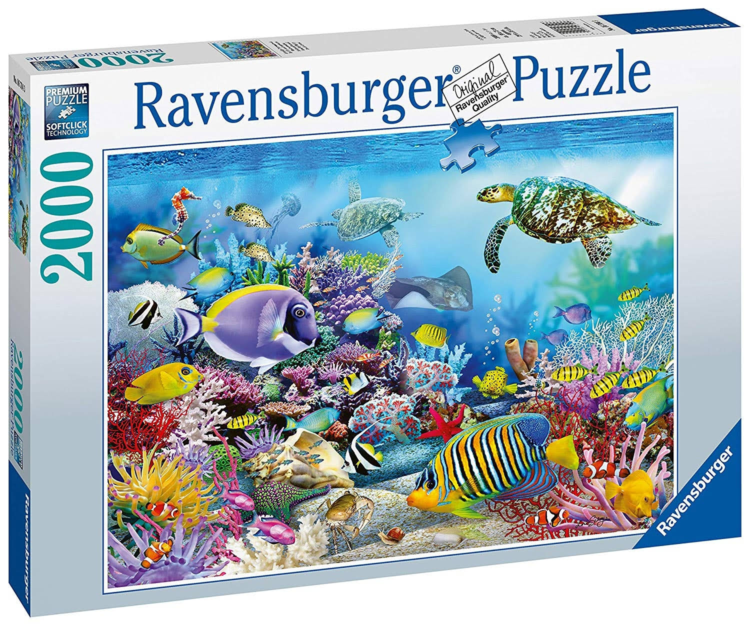 Ravensburger Coral Reef Majesty 2000 Piece Jigsaw Puzzle, Multicolor