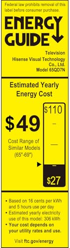 Hisense 75-Inch Class QD7 Series QLED 4K UHD Google Smart TV (75QD7N, 2024 Model) - QLED, Native 144Hz, Motion Rate 240, Direct Full Array, Game Mode Pro, Alexa Compatibility