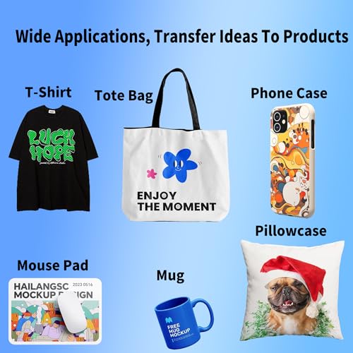 Pinckney Cartridge-Free Super-Tank Printer with Sublimation Ink Bundle for Heat Transfers, Easy Fill, Built-in Scanner & Copier (White)