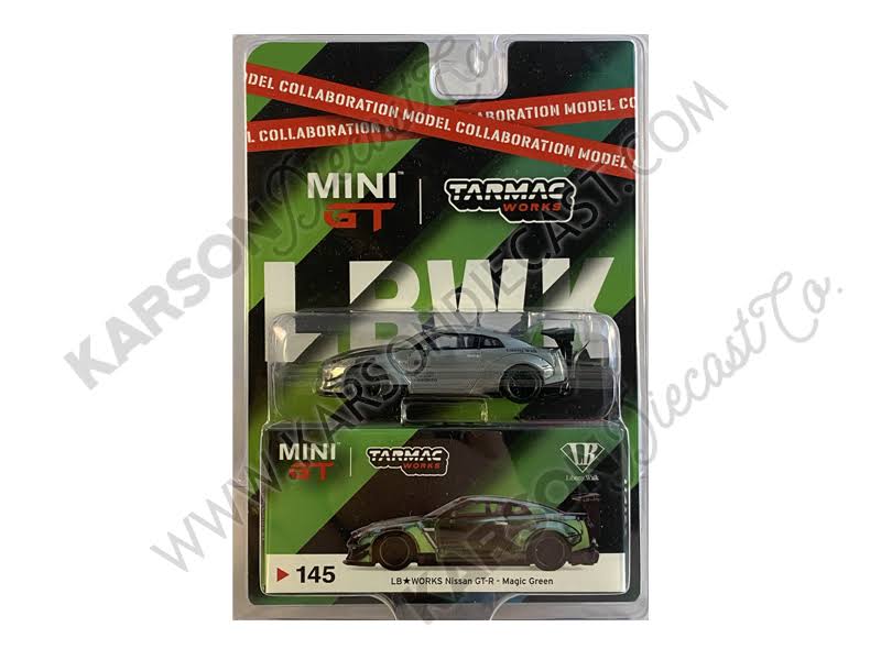 Nissan Skyline GT-R Type 2 Rear Wing Version 3 Tarmac Works Liberty Walk lb Works 1:64 Diecast Model - True Scale Miniatures MGT