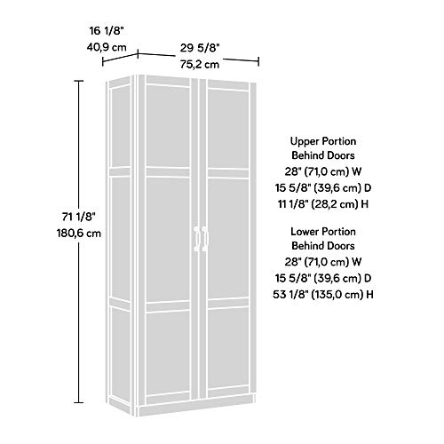 Sauder Select Storage Cabinet/ Pantry cabinets, White finish