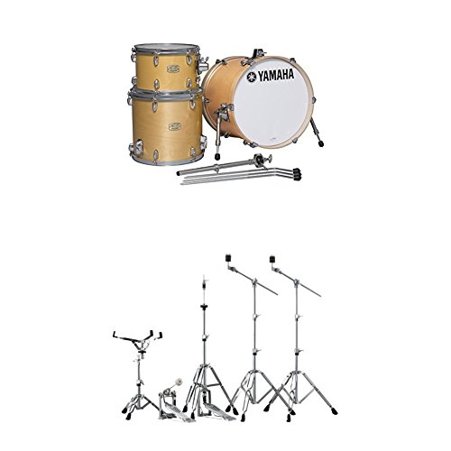 Yamaha 5pc Shell Pack with a 20" Kick 14” Snare Drum in Honey Amber for Students and Working Drummers, (SBP0F50HA)