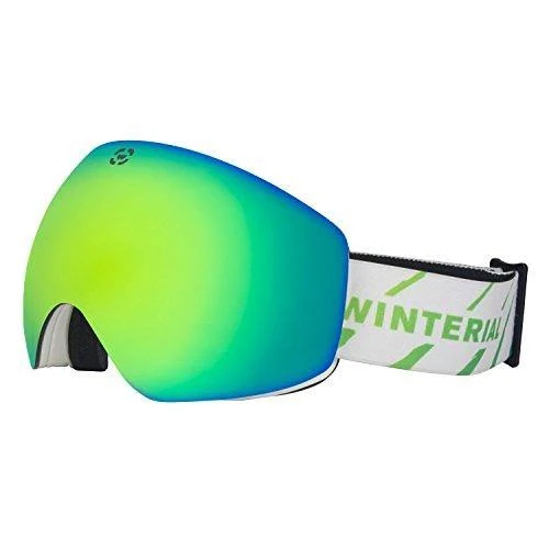Winterial Magnetic Ski and Snowboard Goggles, Includes 2 Interchangeable Lens and Case, One Size Fits All