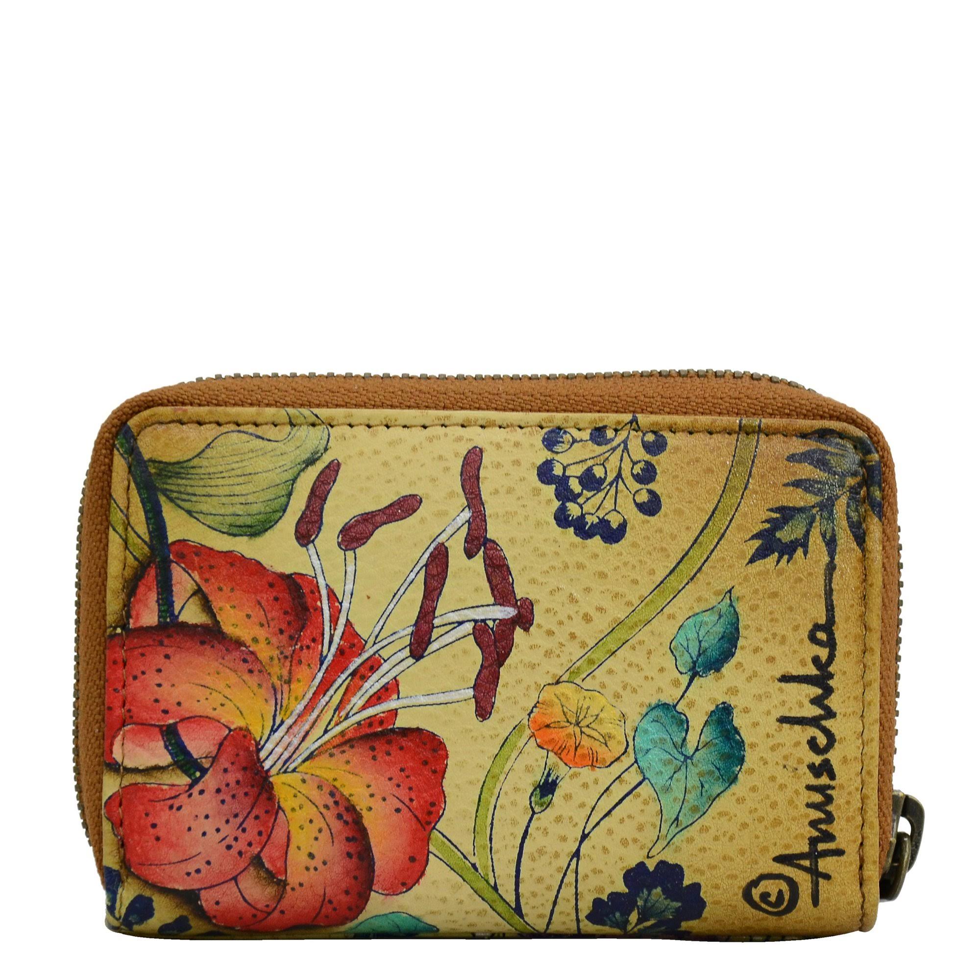 Anuschka Caribbean Garden Credit Card Holder