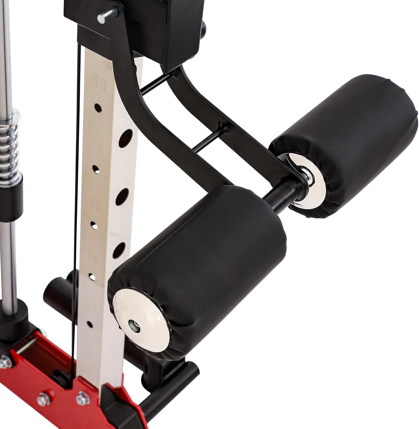 Altas Strength Home Gym Smith Machine with Pulley System Gym Squat Rack Pull Up Bar Upper Body Strength Training Leg Developer Light Commercial Fitness Equipment Included Accessories 3058