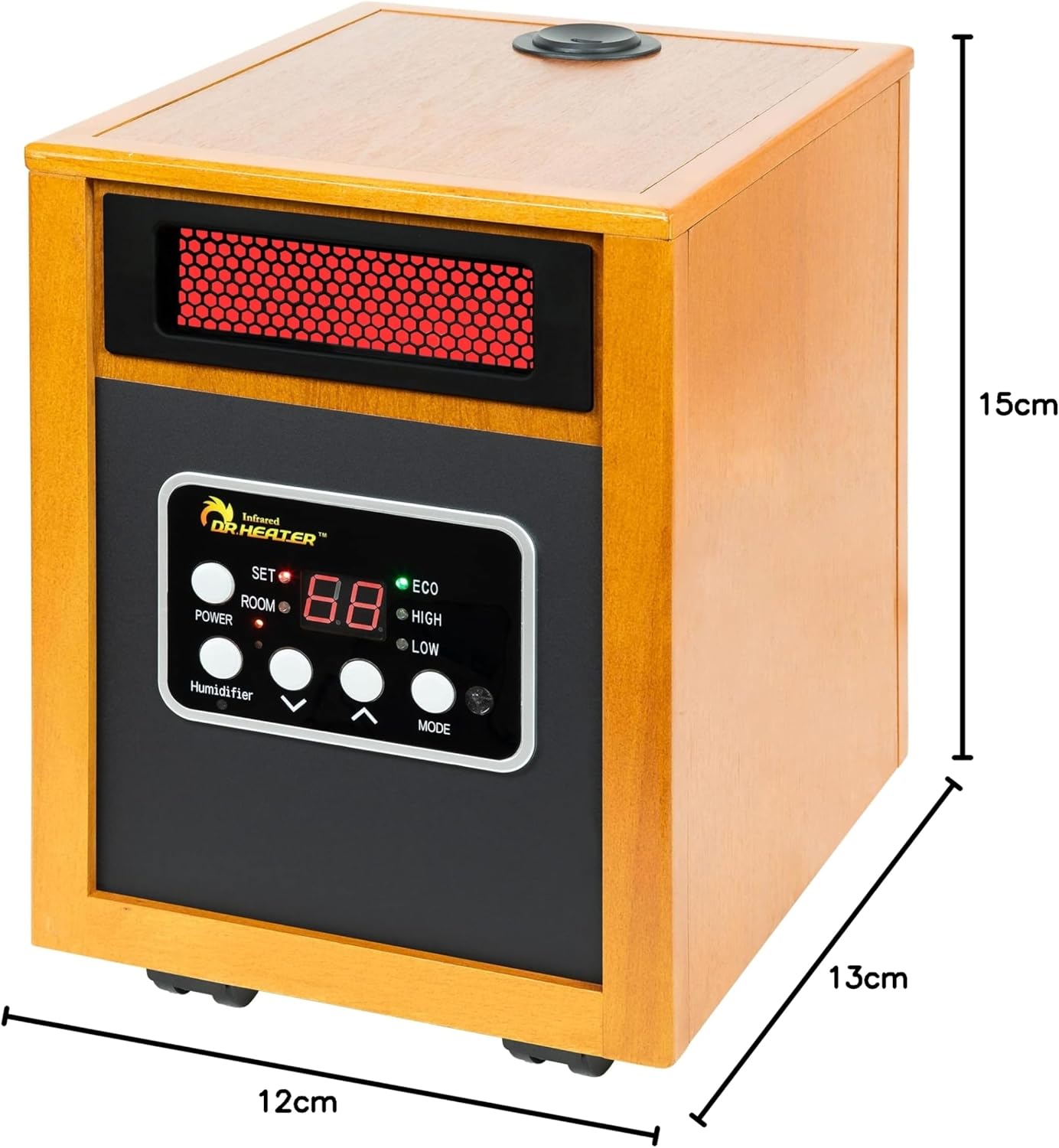Dr. Infrared Heater Portable Space Heater with Humidifier, 1500-Watt
