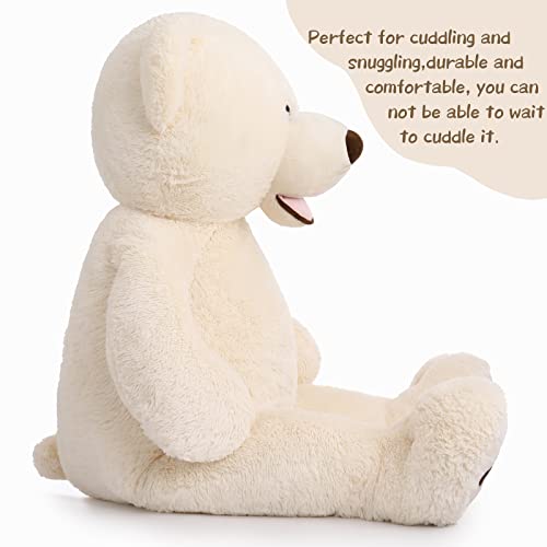 MorisMos Giant Teddy Bear Plush 6 Feet, Large Teddy Bears Stuffed Animals for Girlfriend Boyfriend, 6 Foot Life Size Bear Gifts for Valentine's Day, Baby Shower, Birthday