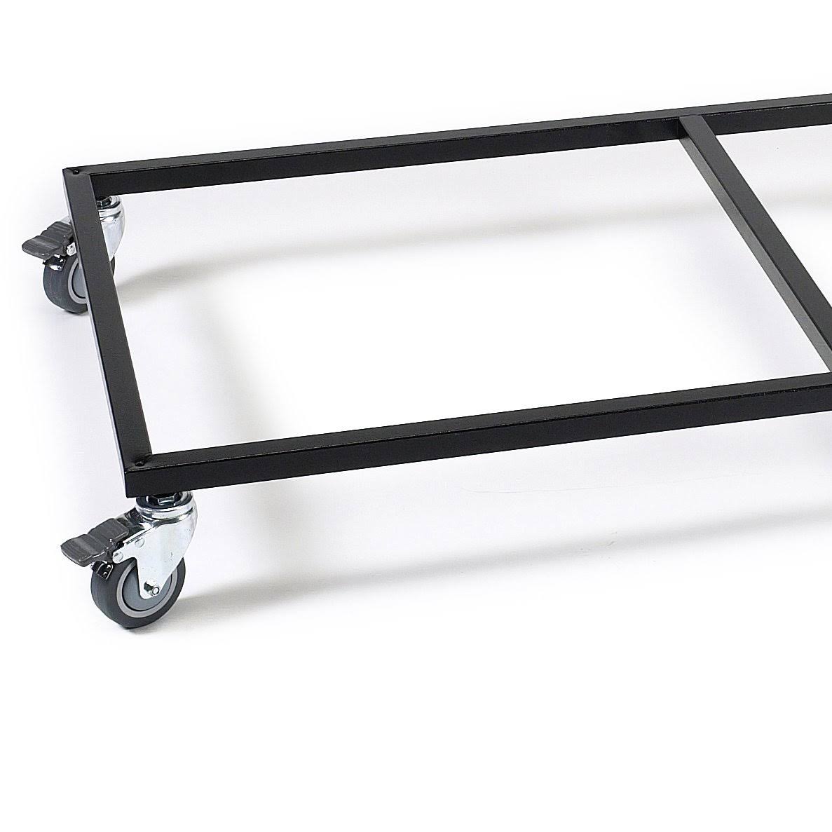 Modular Pet Cage Base with Wheels, Black