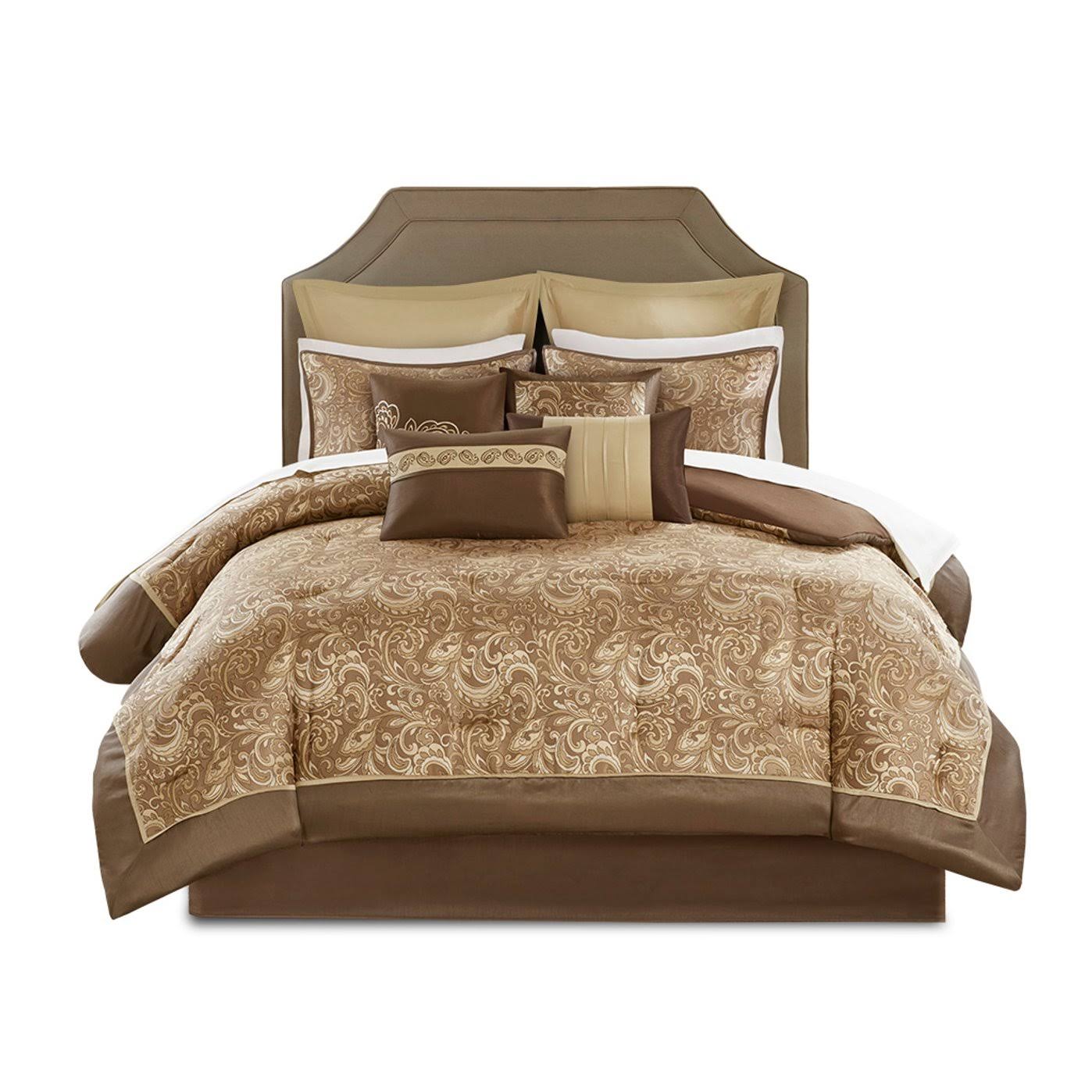 Madison Park Brystol 24 Piece Room in A Bag Brown Cal King