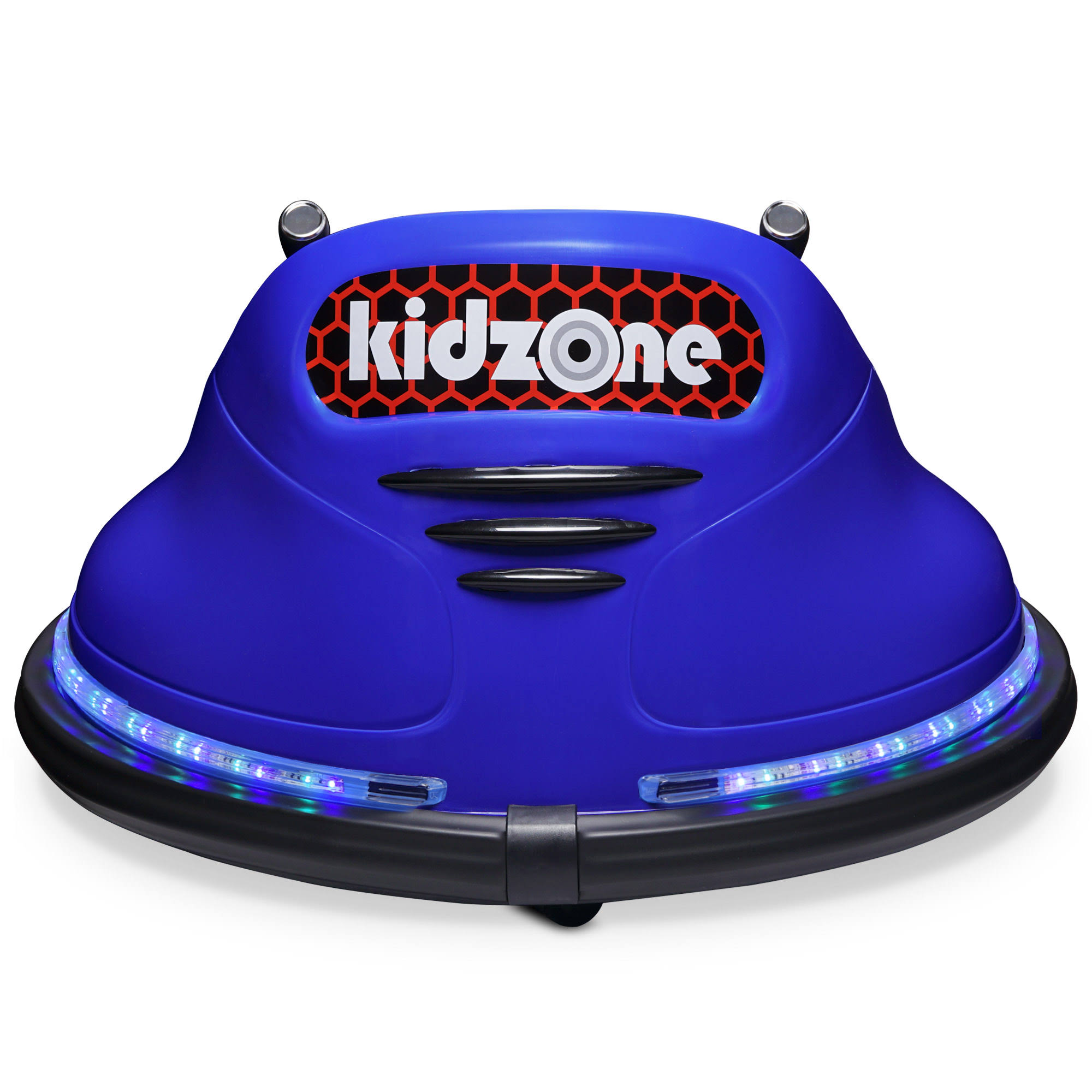 Kidzone Dark Blue Kids Toy Electric Ride on Bumper Car Vehicle Remote Control 360 Spin ASTM-Certified