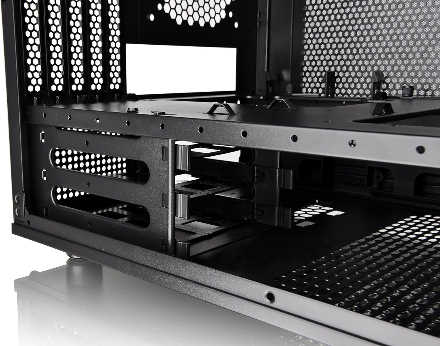Thermaltake Core V21 SPCC Micro ATX, Mini ITX Cube Gaming Computer Case Chassis, Small Form Factor Builds, 200mm Front Fan Pre-installed, CA-1D5-00S1WN-00 Black