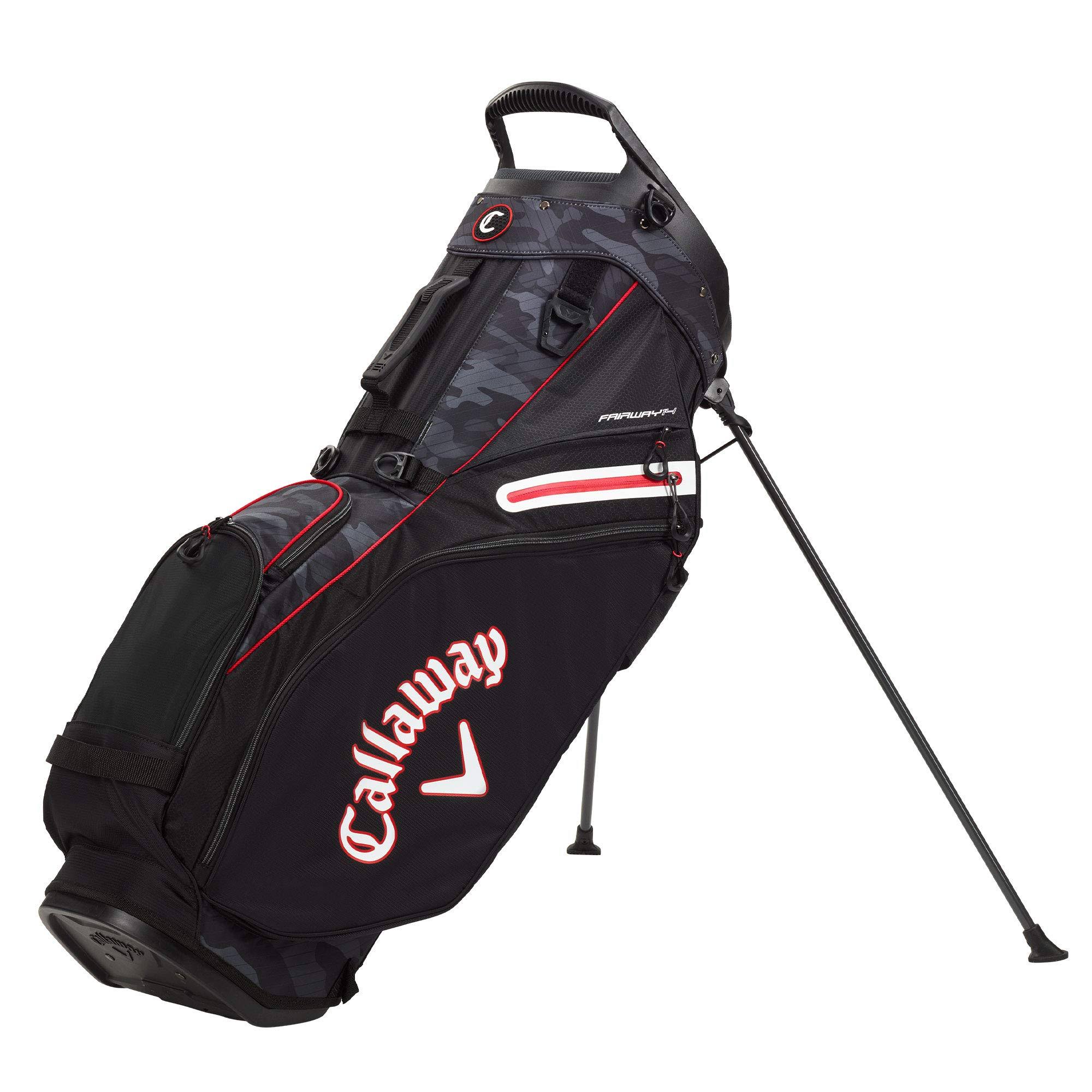 Callaway Fairway 14 Stand Bag, Black/Camo/Red