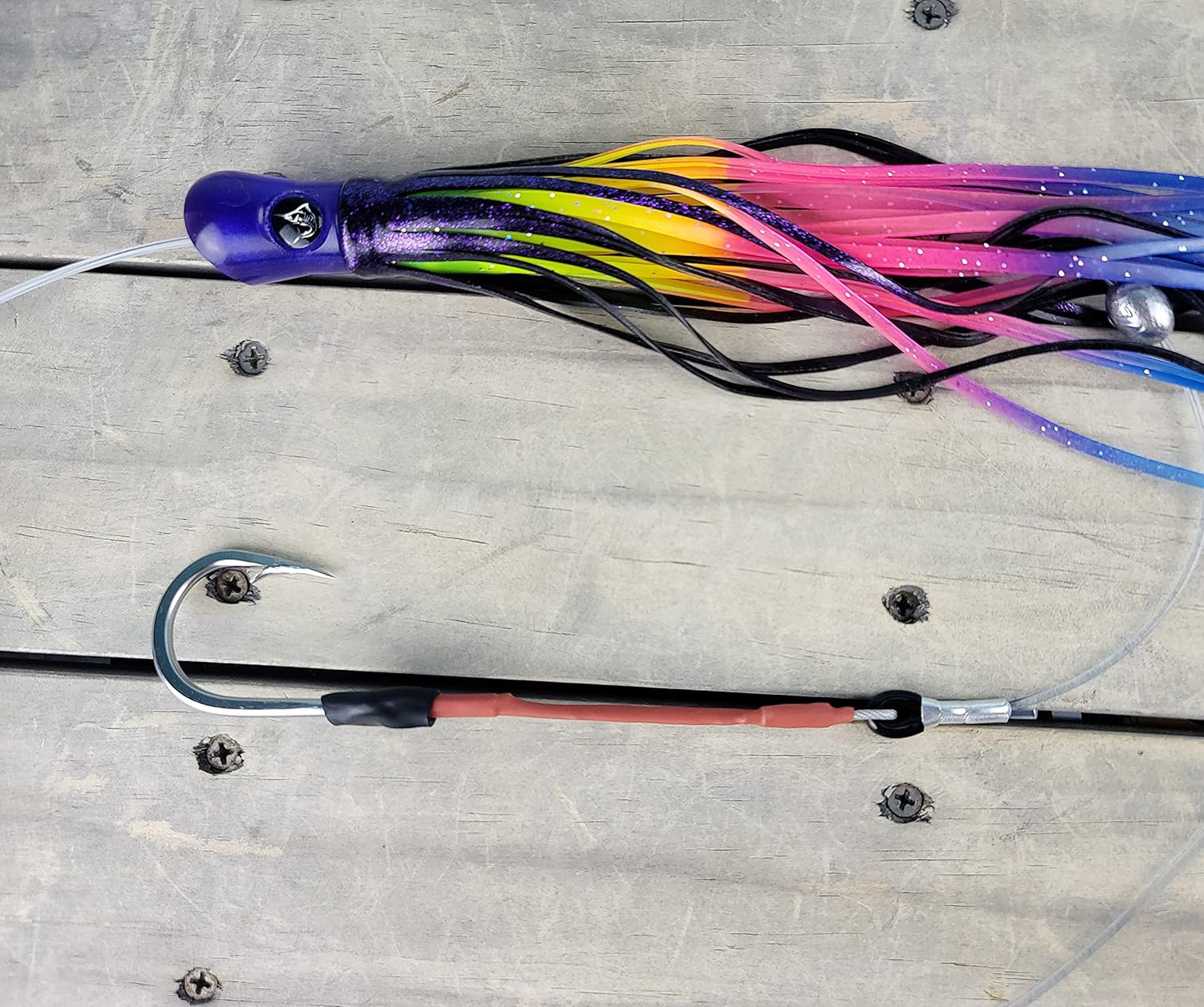 Lobo Lures #207 Skipjack Hybrid Big Game Daisy Chain Marlin Tuna and Mahi Includes Premium Lure Bag