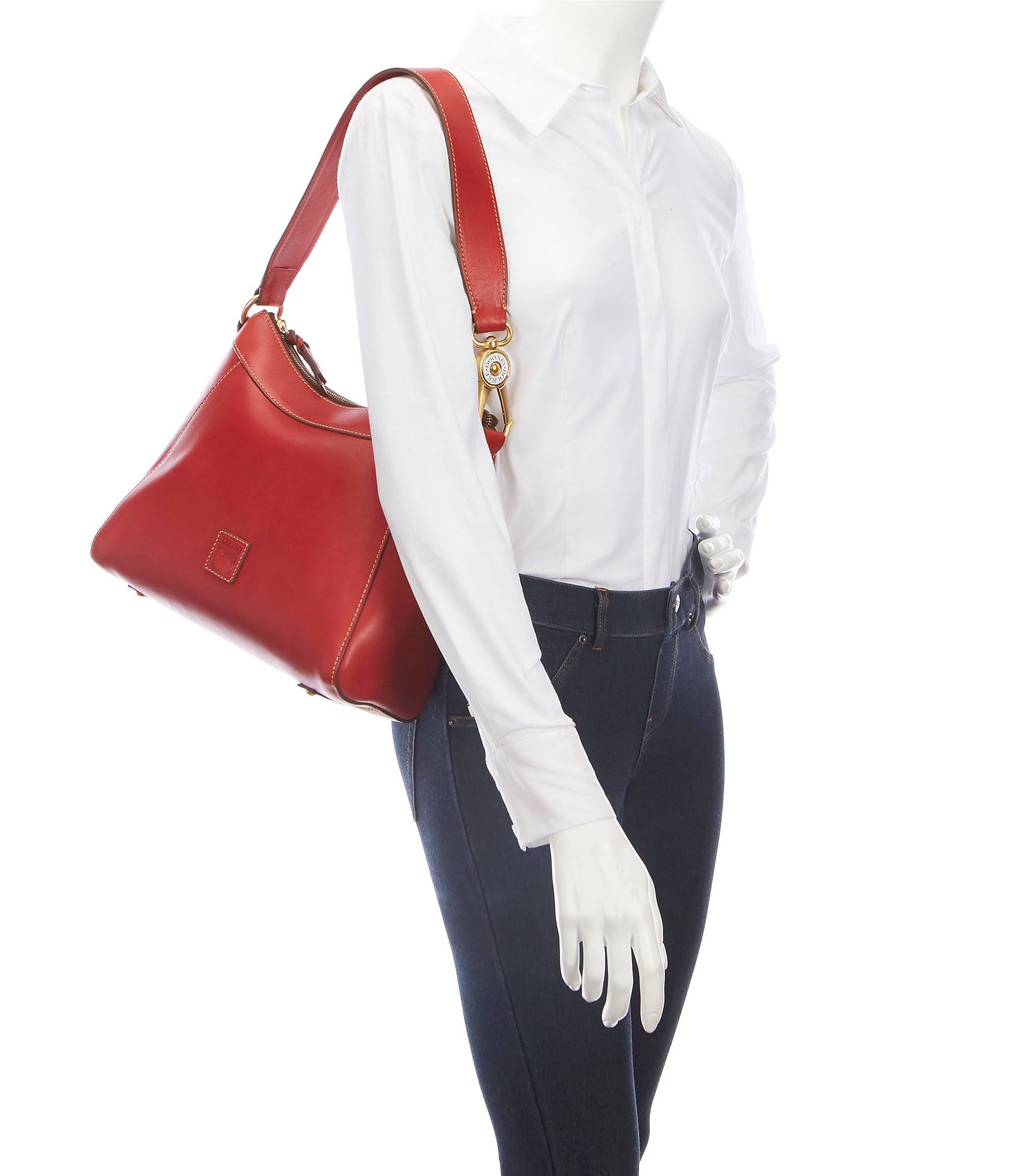 Dooney Bourke Florentine Collection Large Cassidy Hobo Bag - Ecru