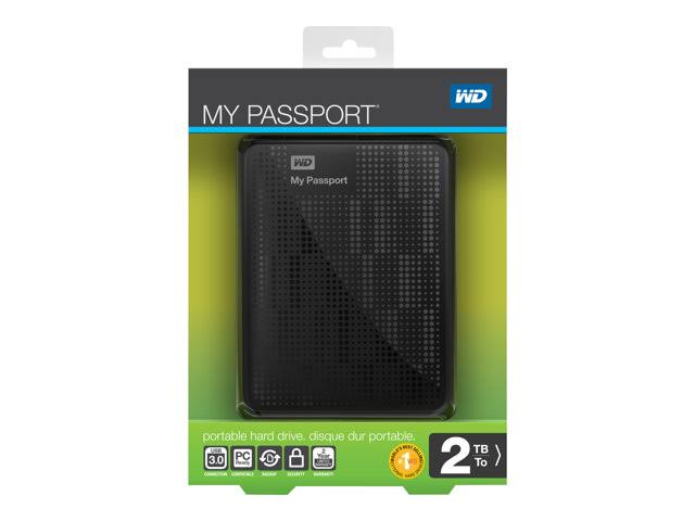 WD My Passport 2 TB External HDD - WDBY8L0020BBK - USB 3.0