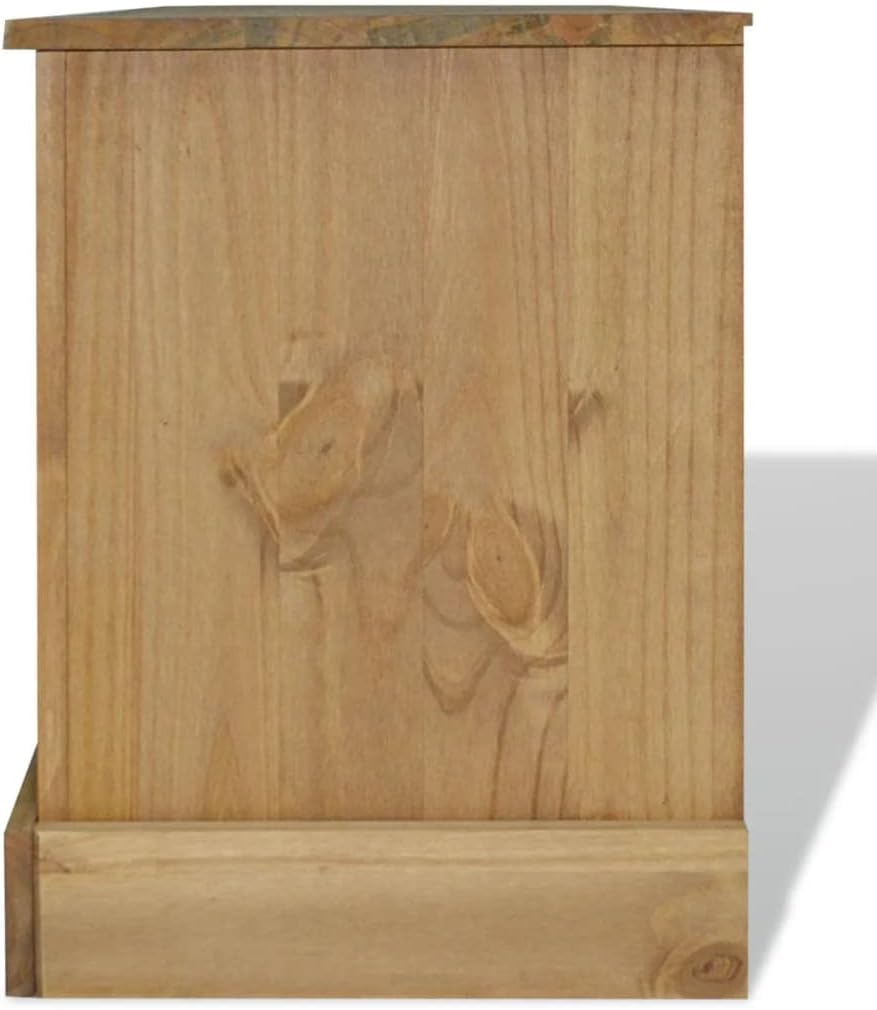 TV Stand, Corner Cabinet Accent Cabinet Corner Bookshelf Buffet Cabinet with Storage Suitable for Front Room Gym Kitchen Living Room Mexican Pine Corona Range 47.2"x15.7"x20.5"