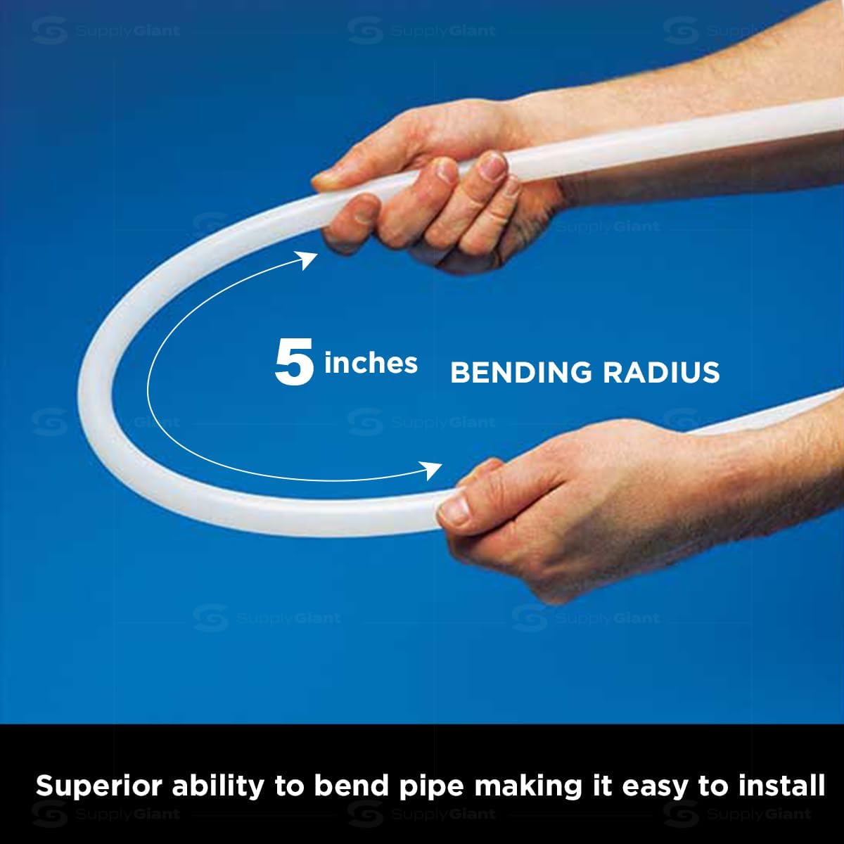 Tubing 1/2 Inch X 100 Feet PEX Pipe, Oxygen Barrier Flexible Water Tubing For Hydronic Radiant Floor Heating, 1/2" PEX Tubing Coil, White