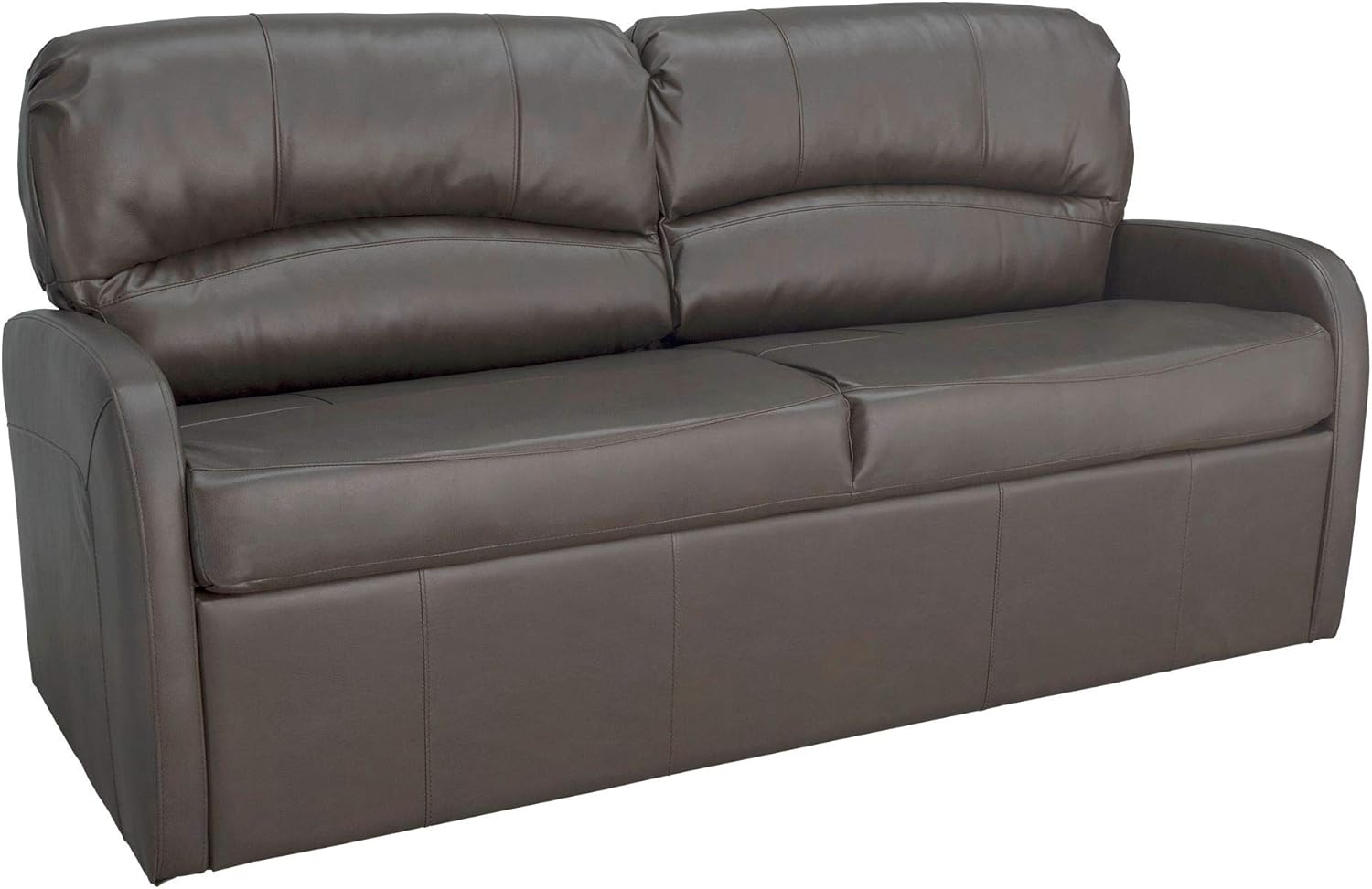 RecPro Charles Collection | 70 RV Jack Knife Sofa w/Arms | RV Sleeper Sofa | RV Couch | RV Living Room (Slideout) Furniture | RV Furniture | Camper Furniture | Toffee