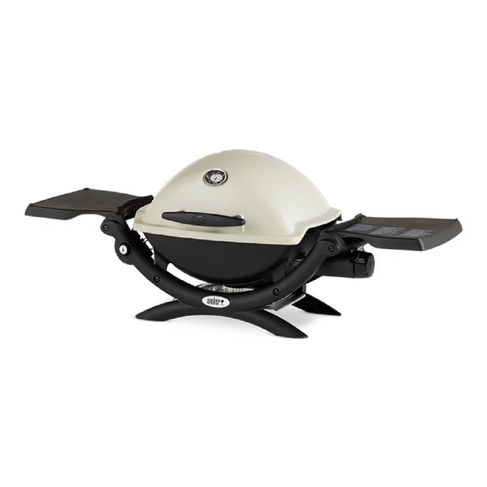 Weber Q 2200 Gas Grill - Liquid Propane (Titanium) with Adapter Hose