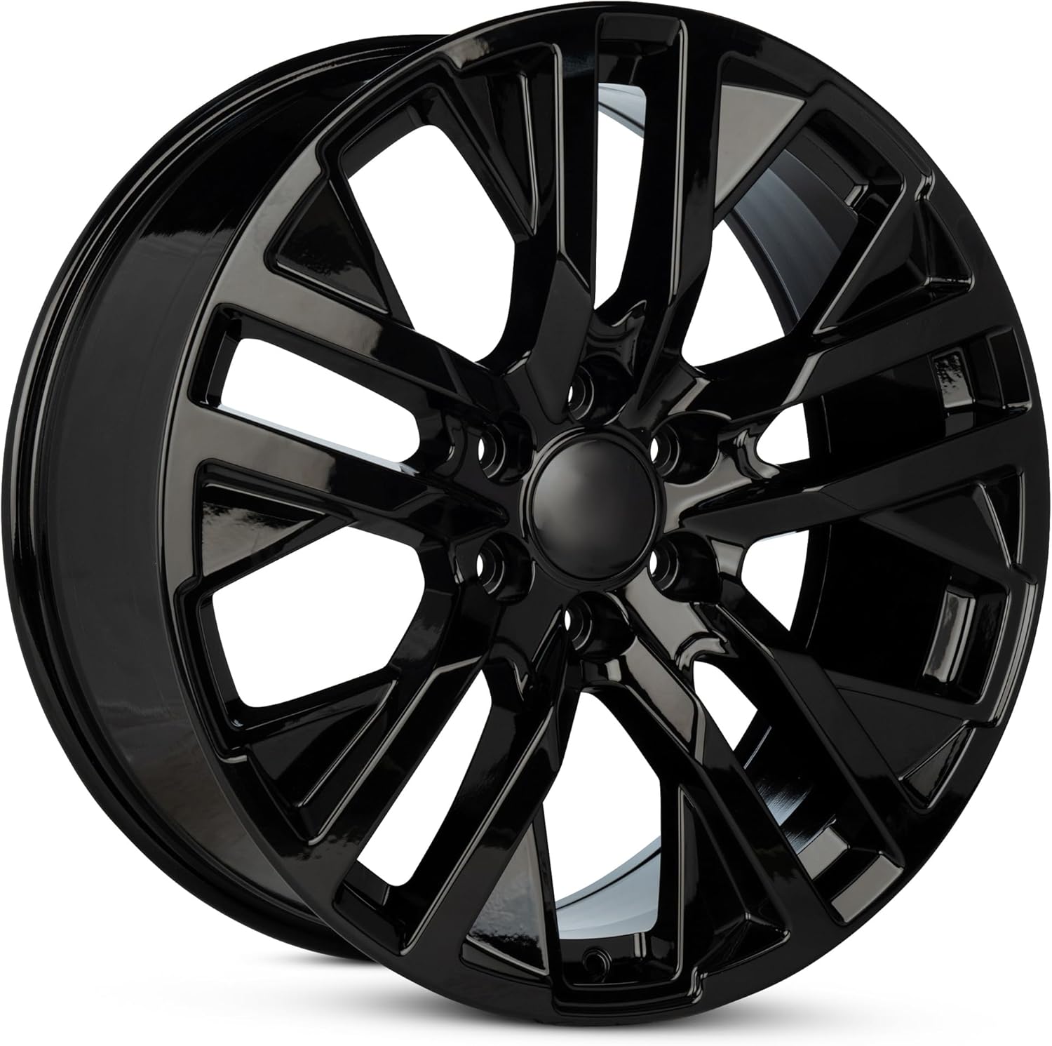 For 2021-2023 GMC Yukon 22 Inch Polished Gloss Black Rim - OE Direct Replacement - Road Ready Car Wheel