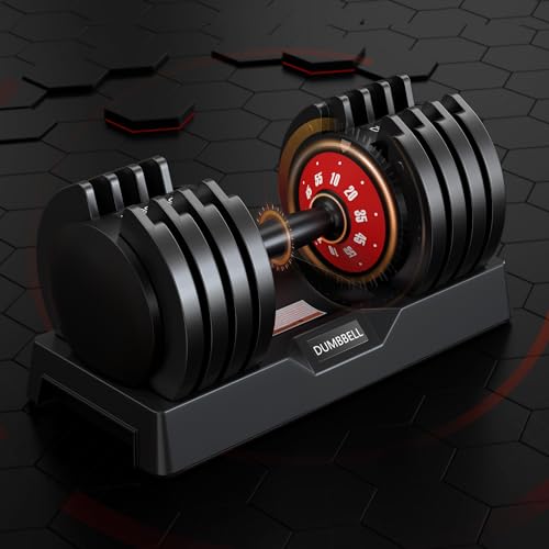 SogesPower Adjustable Dumbbells 5LB to 110LB Free Weight 5 in1 25/55LB Dumbbell Set Multiple Weight Dumbbell with Anti-Slip Metal Handle for Home Gym Equipment Suitable Men&Women