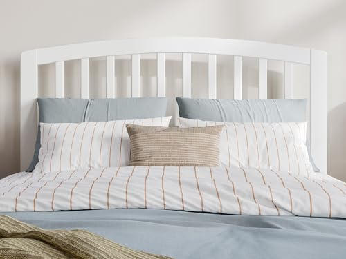 AFI Richmond Queen Solid Wood Headboard with Attachable Charger in Light Toffee