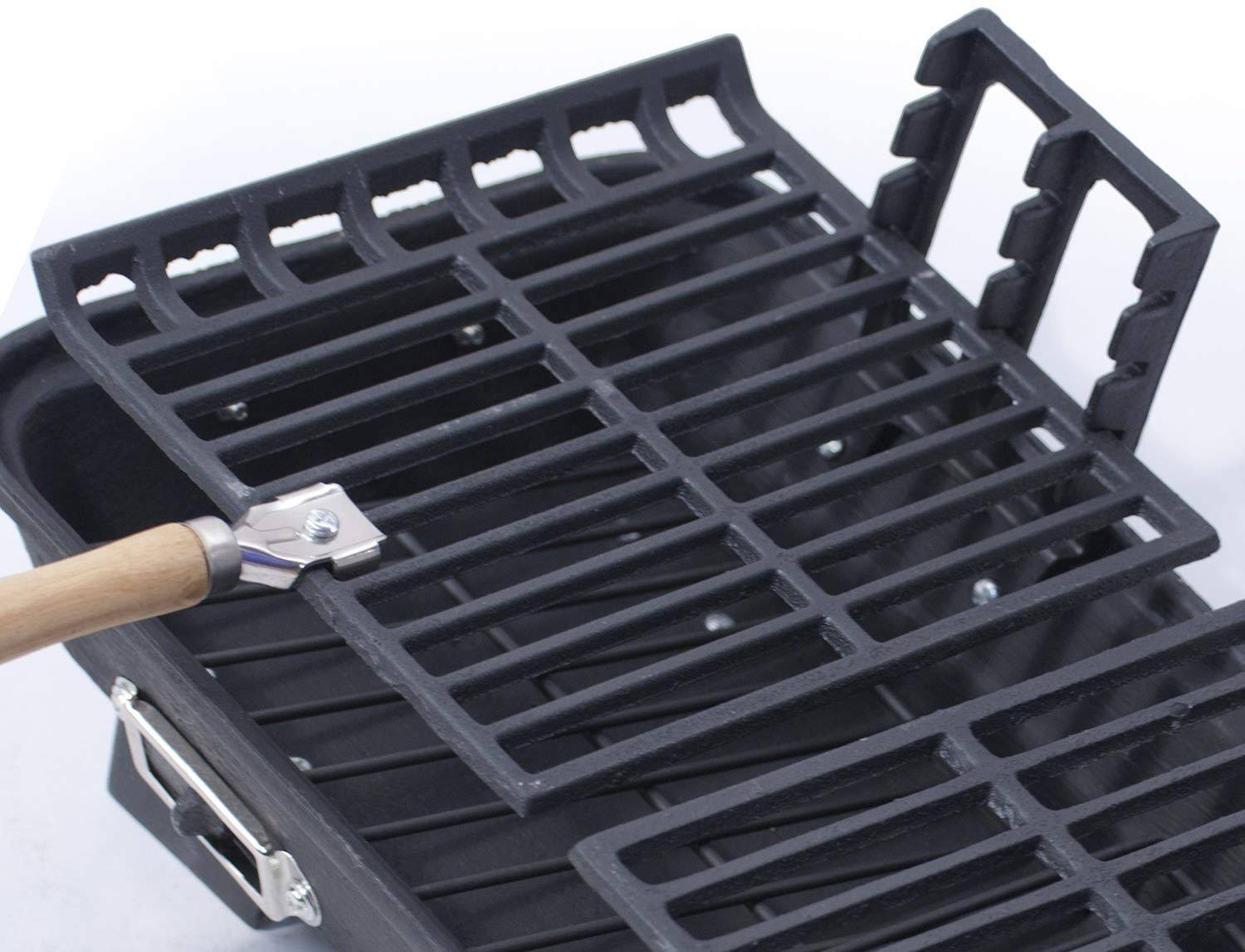 Marsh Allen 30052AMZ Kay Home Product&s Cast Iron Hibachi Charcoal Grill, 10 by 18-inch