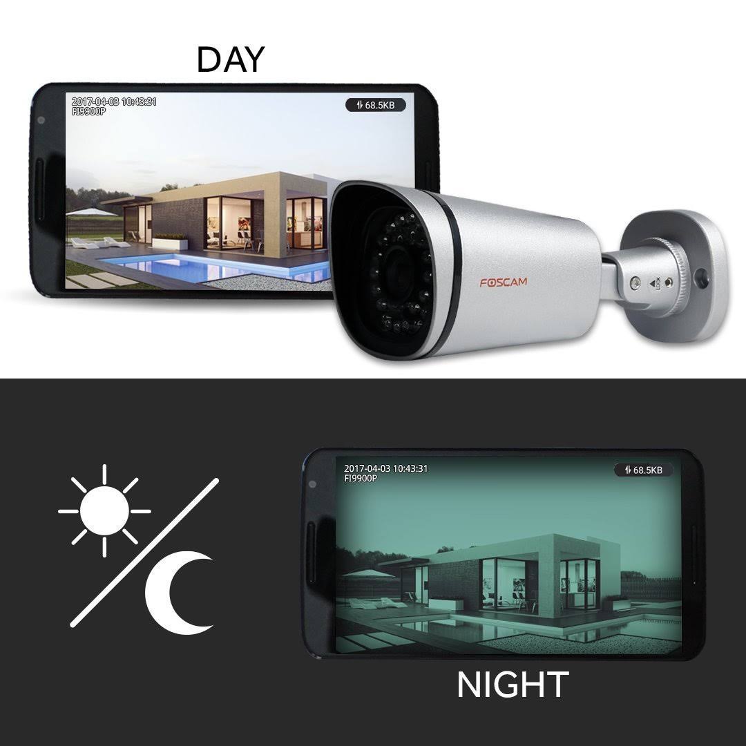 Foscam Outdoor Security Camera, Full HD 1080p WiFi Outdoor Camera with Real-time
