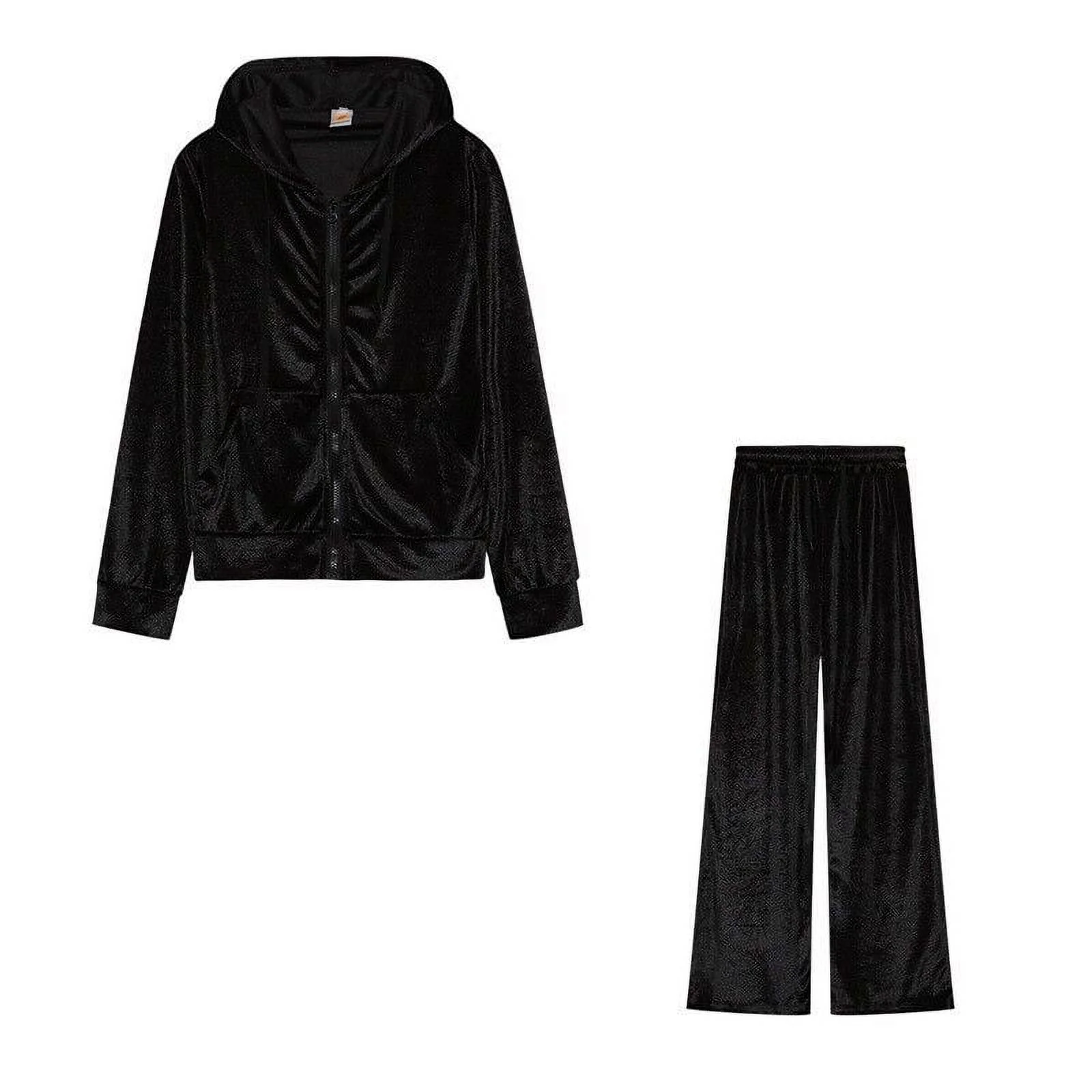 Women's Hoodie Outfits Velour Tracksuit For Velvet Jogging Workout Sets Fashion