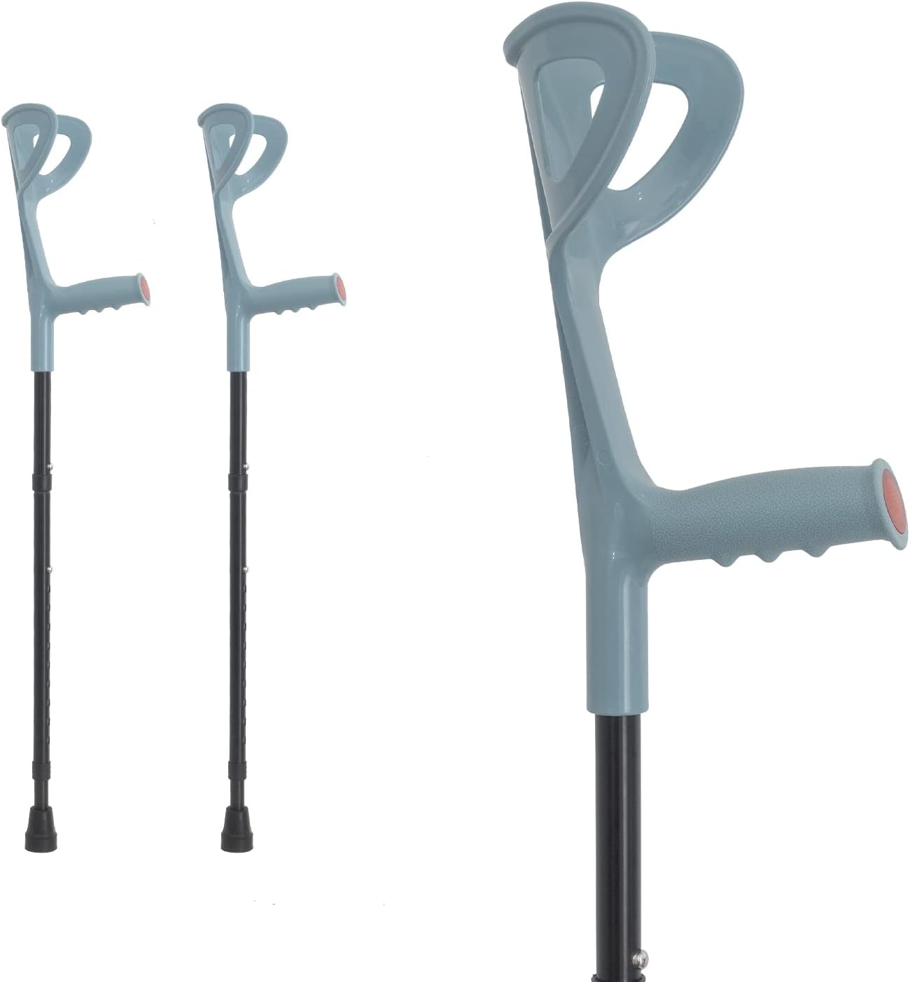 BeneCane Forearm Canes Lightweight Arm Crutch Adjustable Ergonomic Comfortable on Wrist Non Skid Rubber Tips Pack of 2