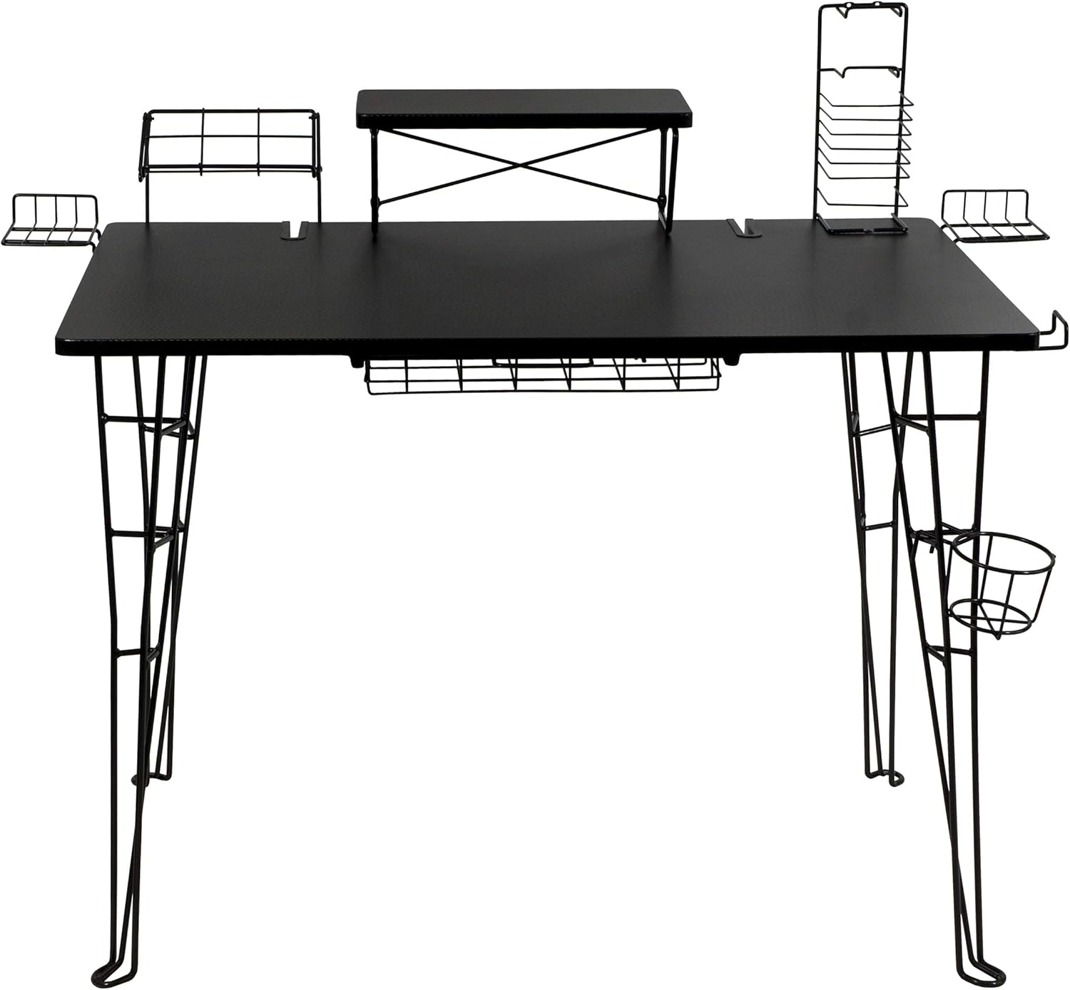 Atlantic Original Gaming Desk - integrated monitor stand, speaker stands, cable management and more PN 33935701