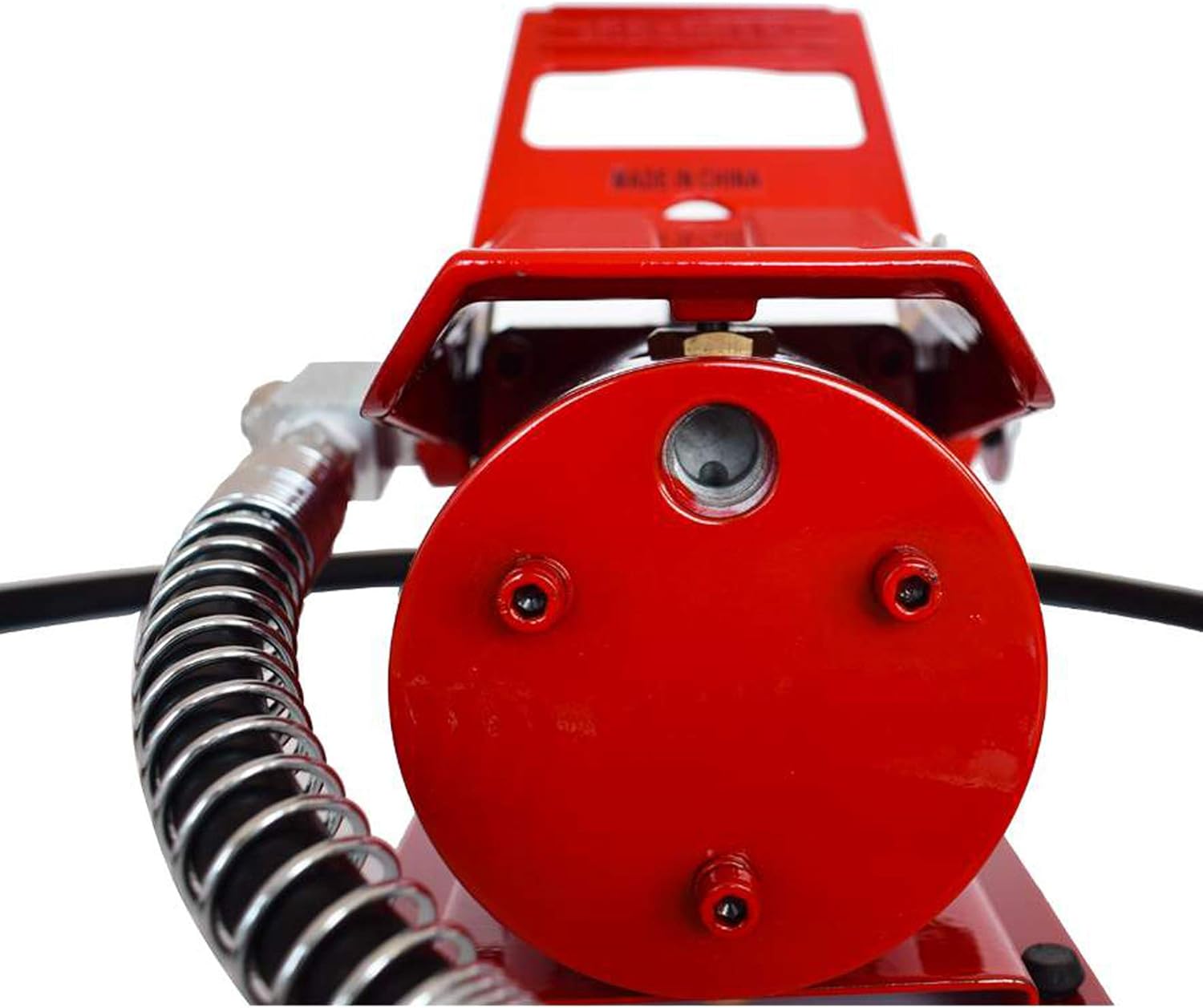 Taixinhyd Air Hydraulic Pump 10,000 PSI 10 Ton Porta Power Hydraulic Air Foot Pump Control Lift with Air Line Lubricator Hose