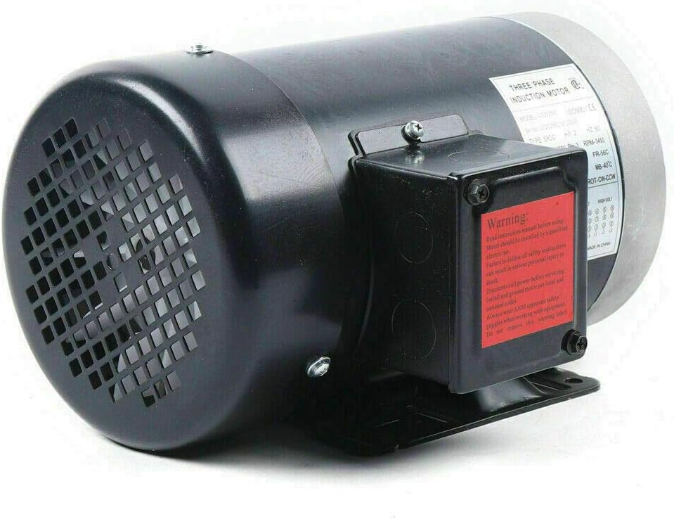 Electric Motor for Air Compressor, 3HP SPL Single Phase Compressor Duty Motor 230V AC Non-Reversible Electric Compressor Motor, 5/8" Keyed Shaft, 3480 RPM, 56 Frame