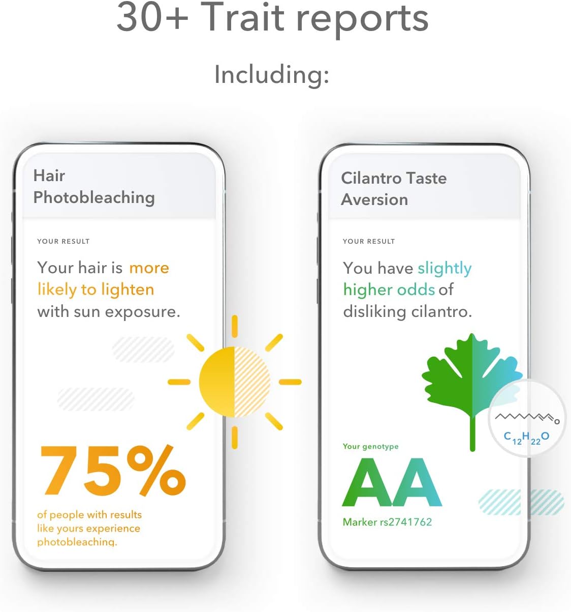 23andMe Ancestry + Traits Service: Personal Genetic DNA Test with 2000+ Geographic Regions, Family Tree, DNA Relative Finder, and Trait Reports Pack of 2