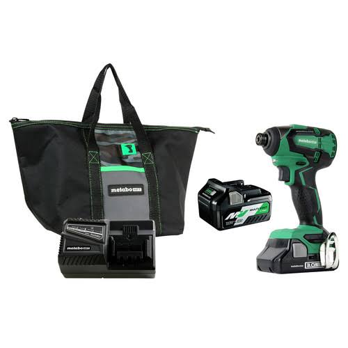Metabo HPT WH18DBFL2TM | 18V Brushless Lithium-Ion 1/4x22 Cordless Impact Driver Kit (3 Ah/5 Ah) | CPO Outlets