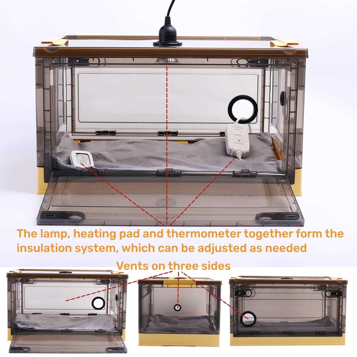 Puppy Incubator Incubator for Puppies with Puppy Bed Pad, Kitten Incubator with Whelping Collars, Puppy Feeding Tube for Puppies and Kitten - Pet Supplies online store