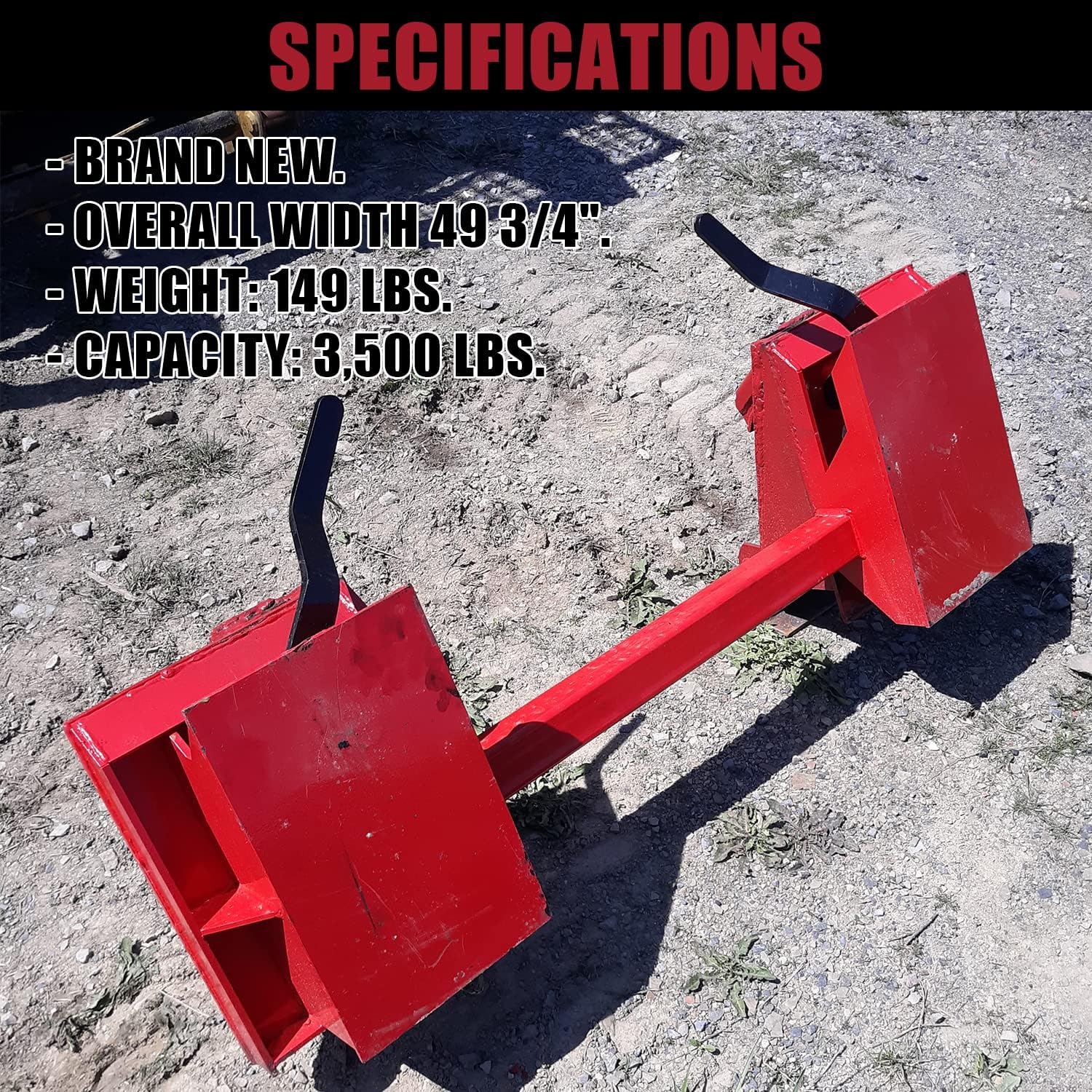 ECOTRIC New Universal Skid Steer Style Mount Quick Tach Conversion Adapter Plate Bobtach Blank