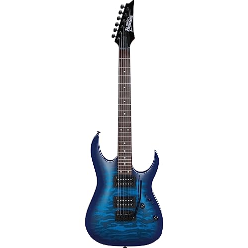 Ibanez GRGA120QATBB GIO RGA 6str Electric Guitar - Transparent Blue Burst