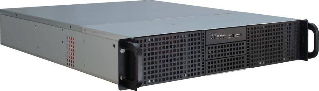 Inter-Tech IPC 2U-20255 Rack Black,Stainless Steel Computer Case