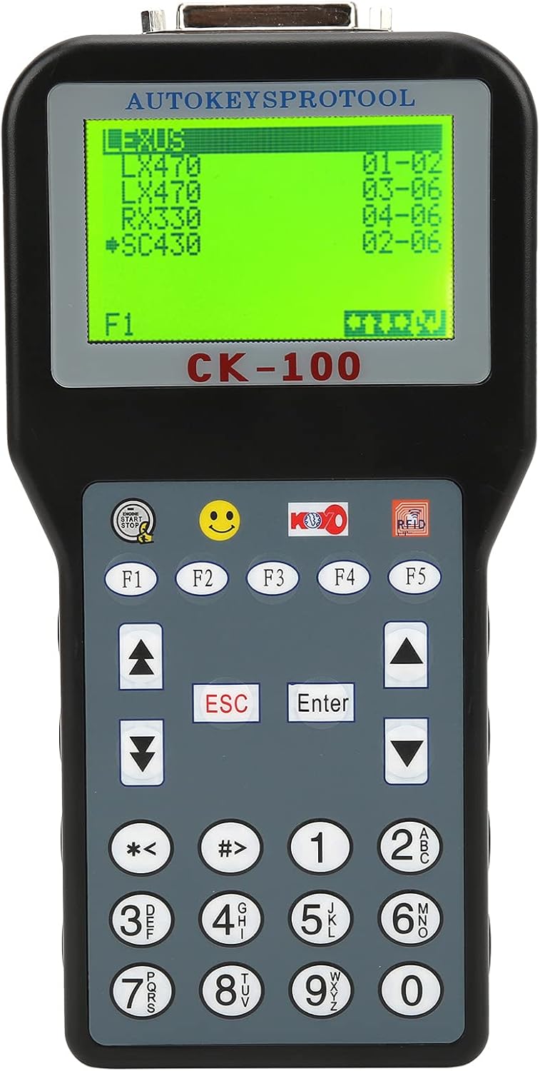Car Key Programmer Transponder, V99.99 ABS Auto Programming Tool Sensitive Multi‑Language US Plug 100‑240VCar Accessory