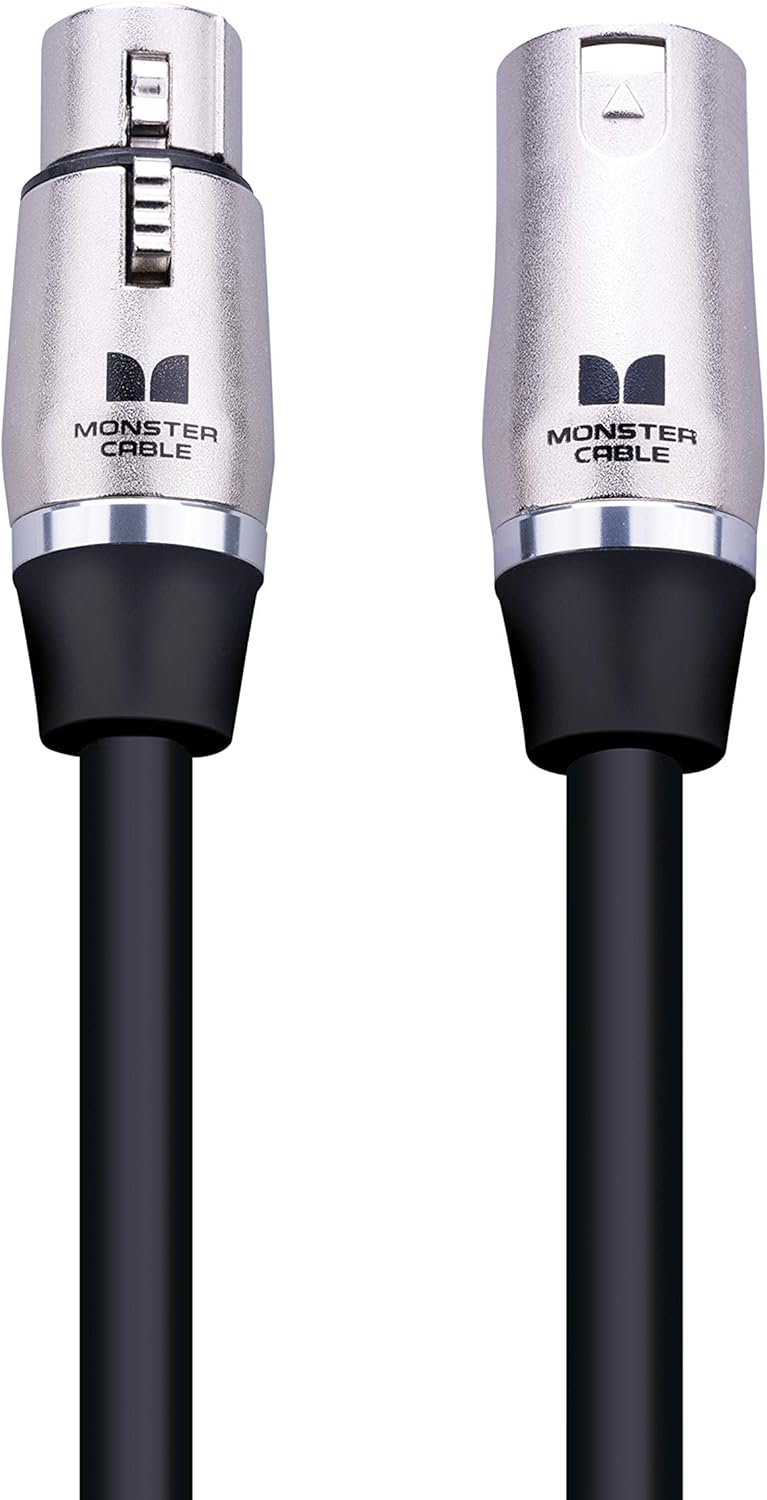 Monster Prolink Performer 600 Microphone Cable: 20 ft, Silver Contact XLRs