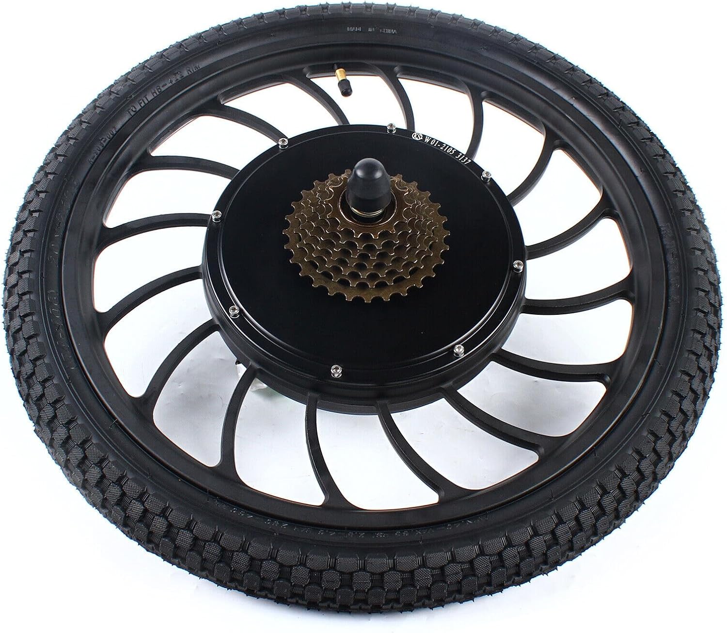 Electric Bicycle Motor Kit, Bike Motor Kit Front/Rear Wheel, E-Bike Brushless Gearless Motor 48V 1000W/ 36V 250W Wheel for 20'' Bike (48V 1000W Rear Wheel)