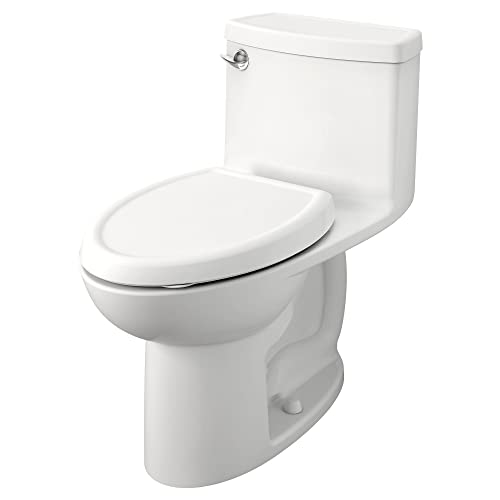 American Standard 2403128.222 Compact Cadet 3-FloWise Tall Height 1-Piece 1.28 GPF Single Flush Elongated Toilet with Seat, Linen