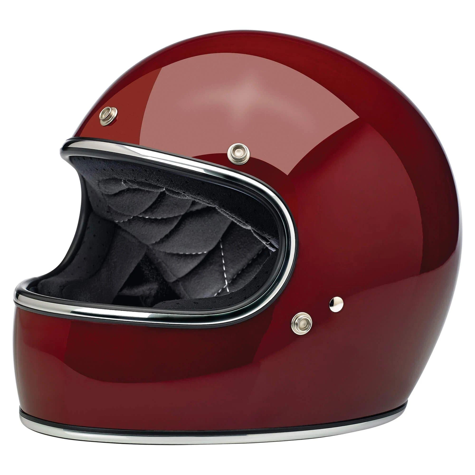 Biltwell Inc. Gringo DOT/ECE Gloss Garnet Full Face Helmet Xs