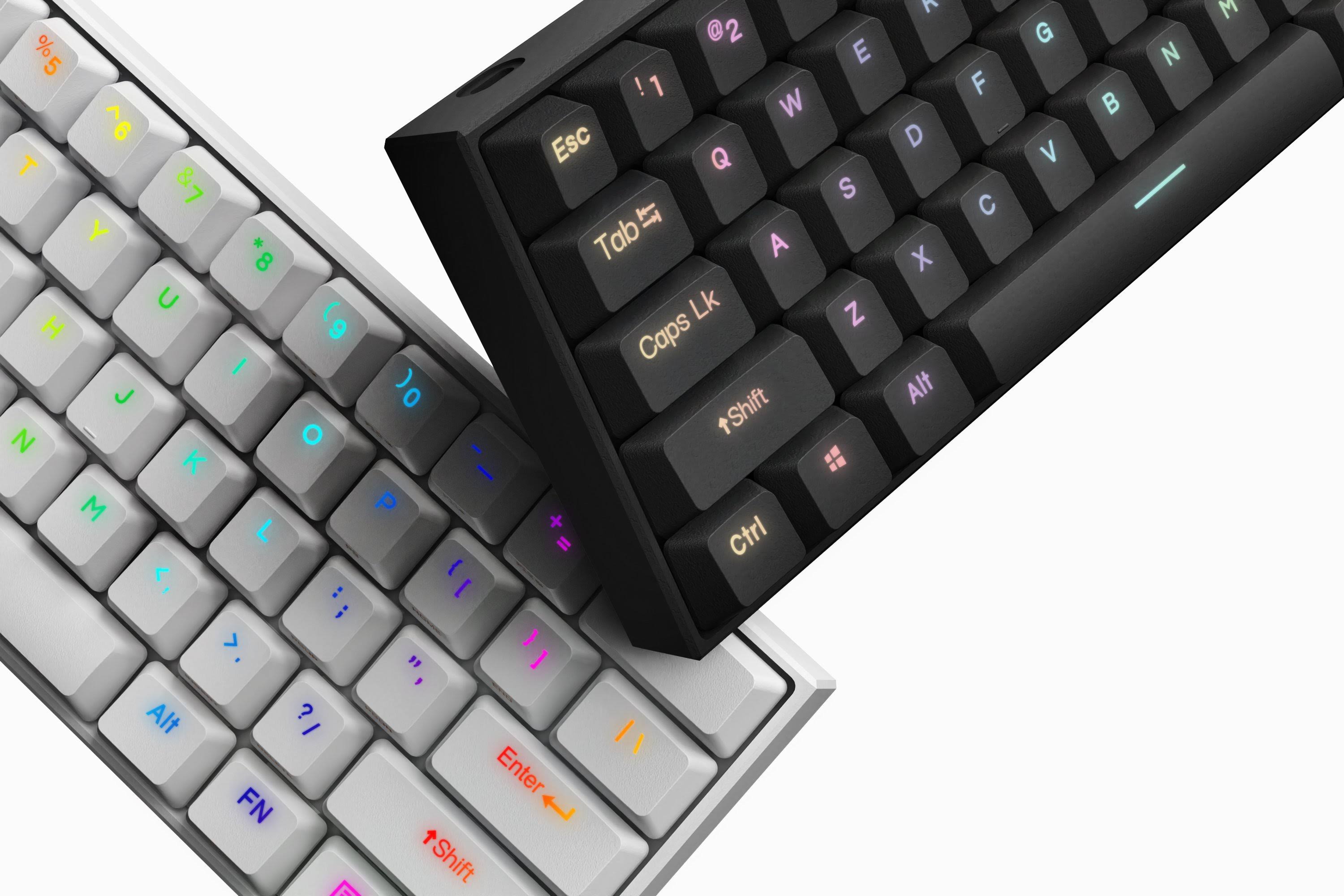 Anne Pro 2 60% Mechanical Keyboard, Bluetooth 5, US Layout Kailh Box Red / Black