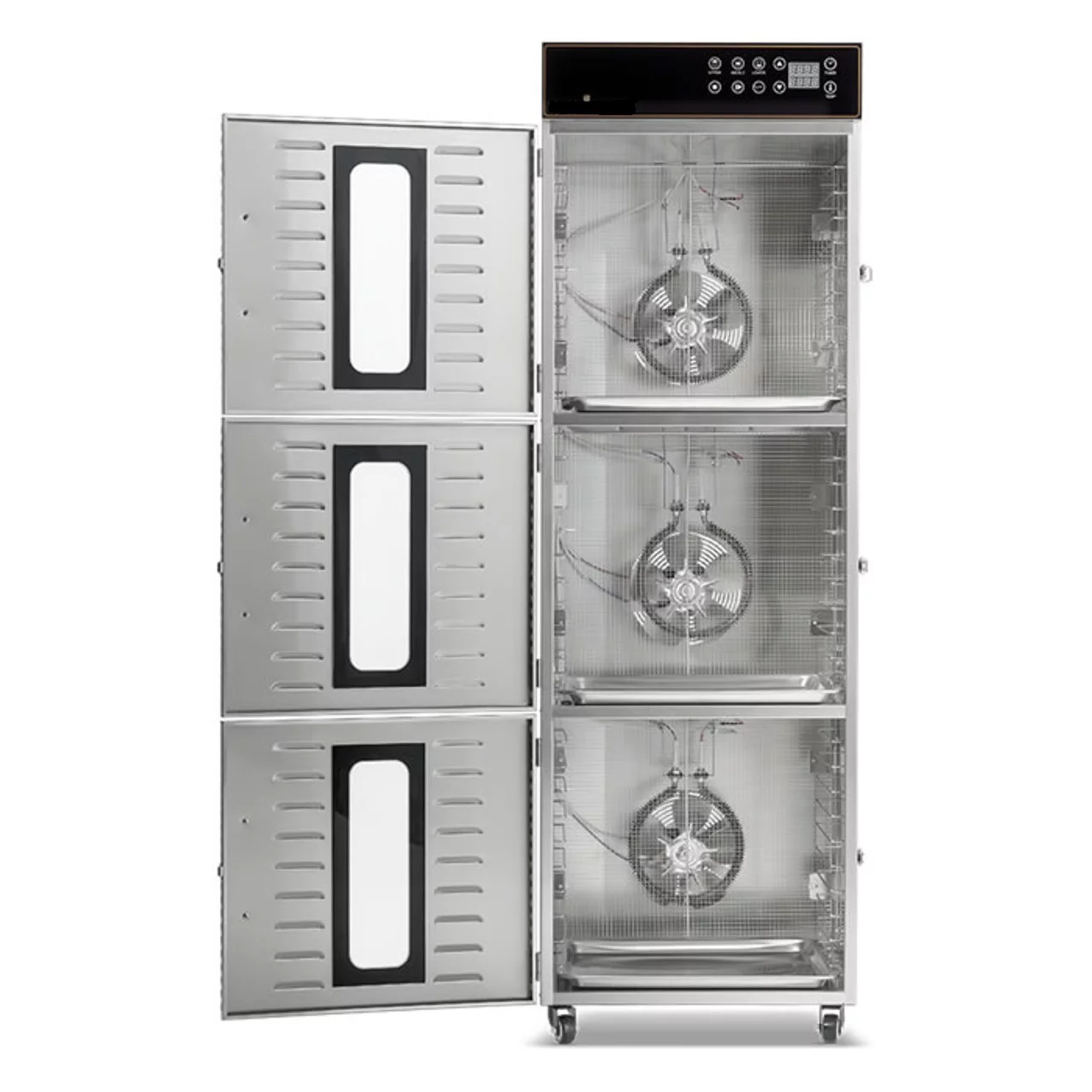 Cooler Depot Heavy Duty 30 tray Commercial Industrial Food Dehydrator 208-240v DR30WM Fruit & Vegetable Drying Machine Pet Food Dryer SS
